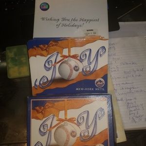 NY METS Holiday Greeting Cards Box of 21 NEW 2/30
